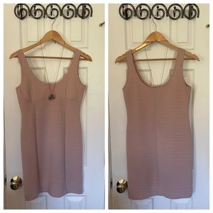 Topshop Blush Ribbed Bodycon Dress